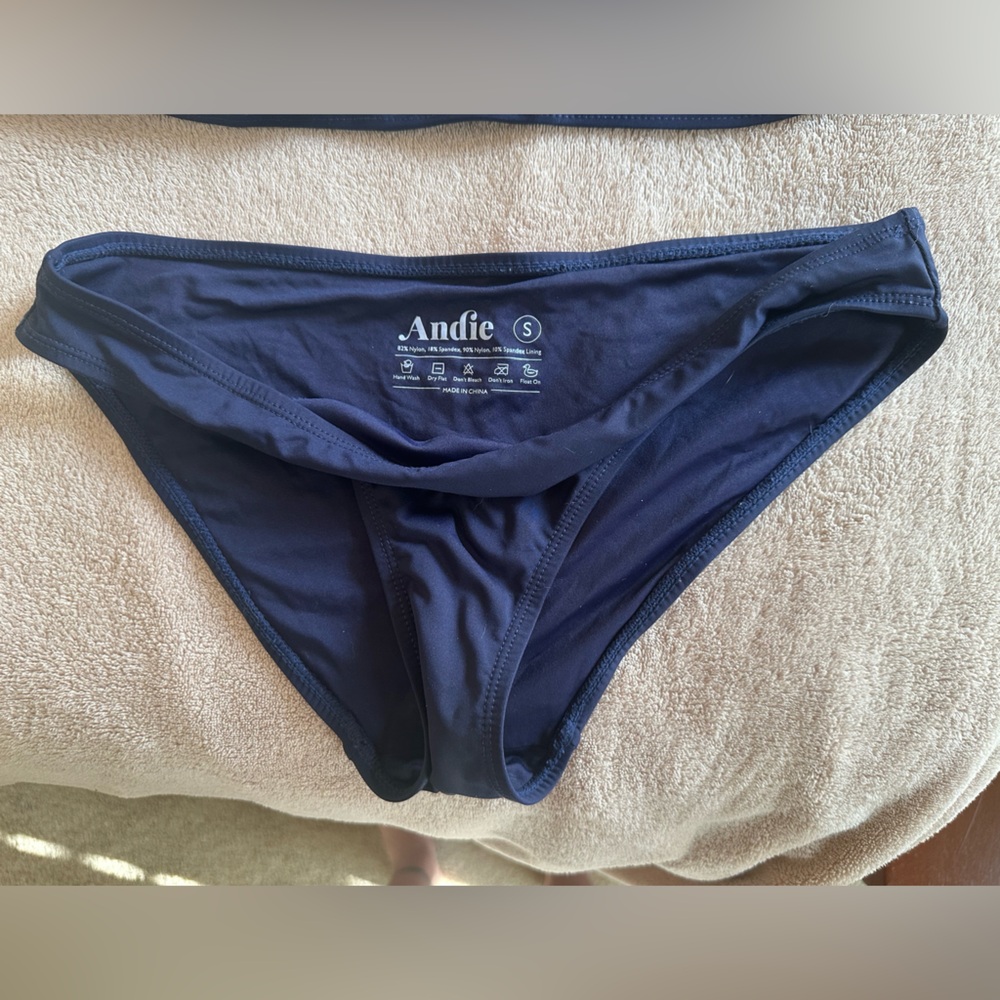 Andie Deep Blue Swim Bottom